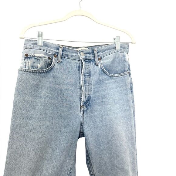 AGOLDE Lana High Waist Straight Leg jeans in Riptide Light Wash - Picture 11 of 14
